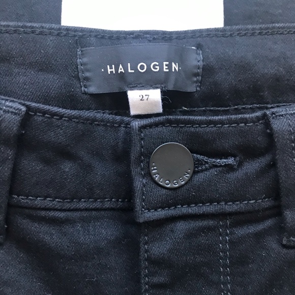 Halogen Denim Kick Flare Crop Jeans - Picture 4 of 7